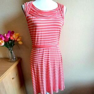 Max Studio A line striped dress Size L